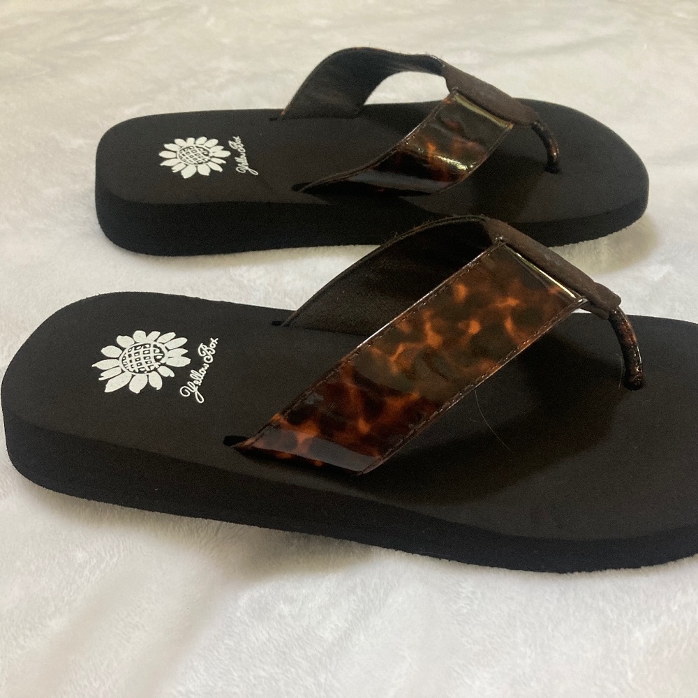 Yellow Box Flip Flops